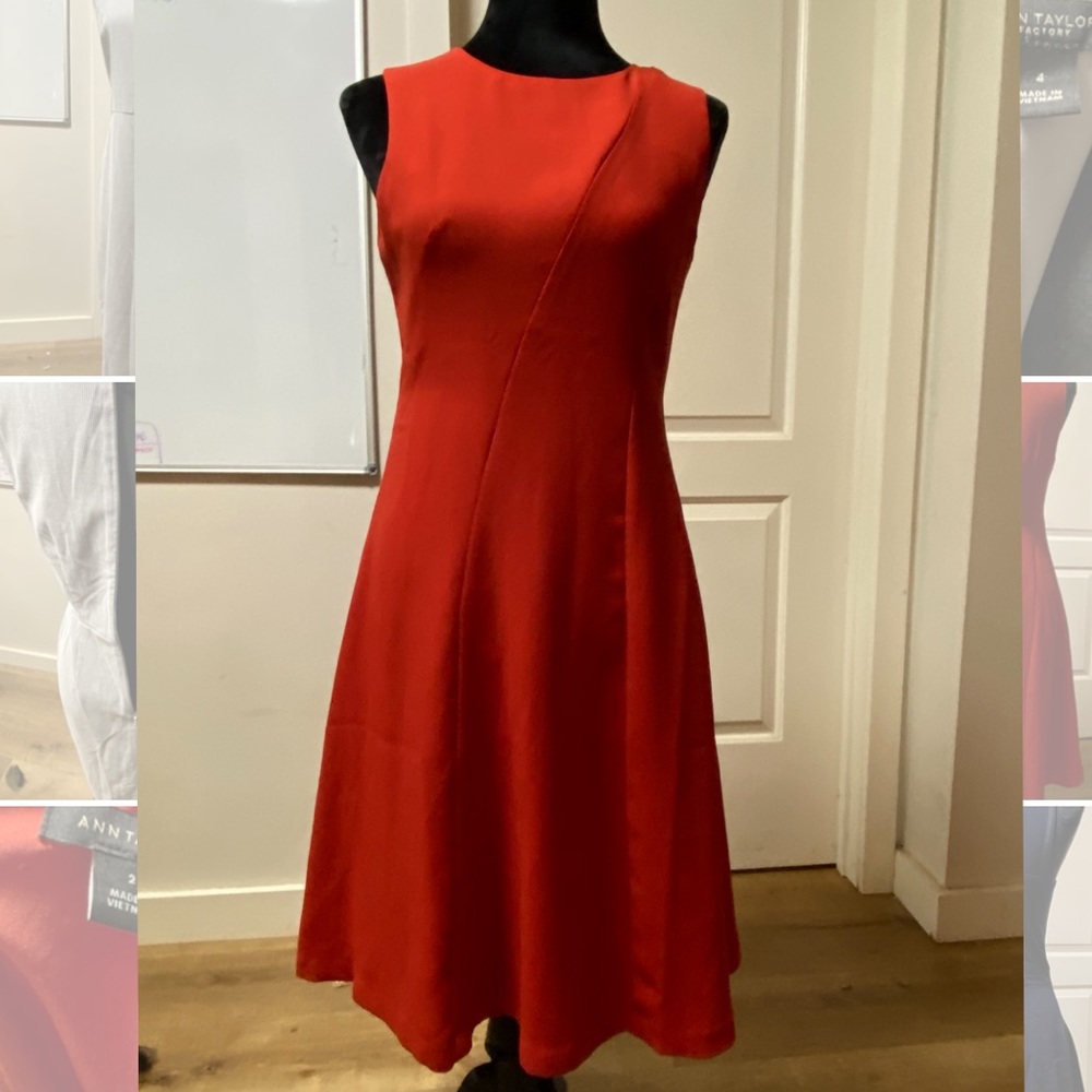 Ann Taylor red dress